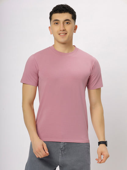 Onion Pink Supima Round Neck T-Shirt