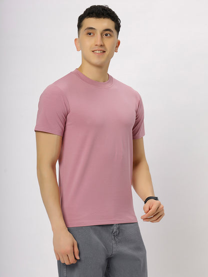 Onion Pink Supima Round Neck T-Shirt