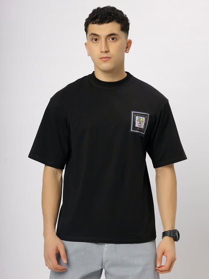 Black Supima Oversized Graphic T-shirt