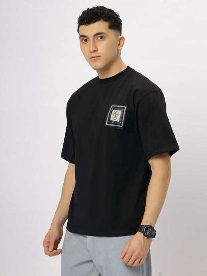 Black Supima Oversized Graphic T-shirt