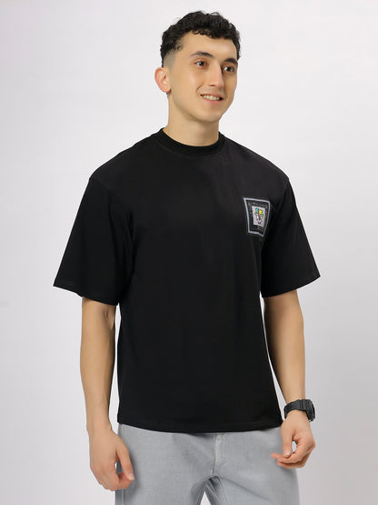 Black Supima Oversized Graphic T-shirt