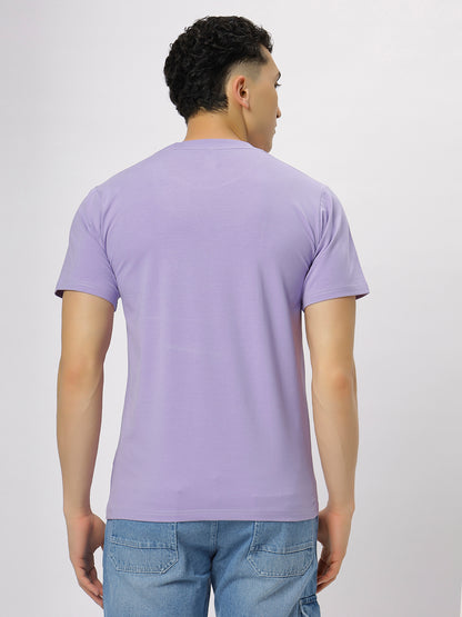 Lavender Supima Printed T-Shirt