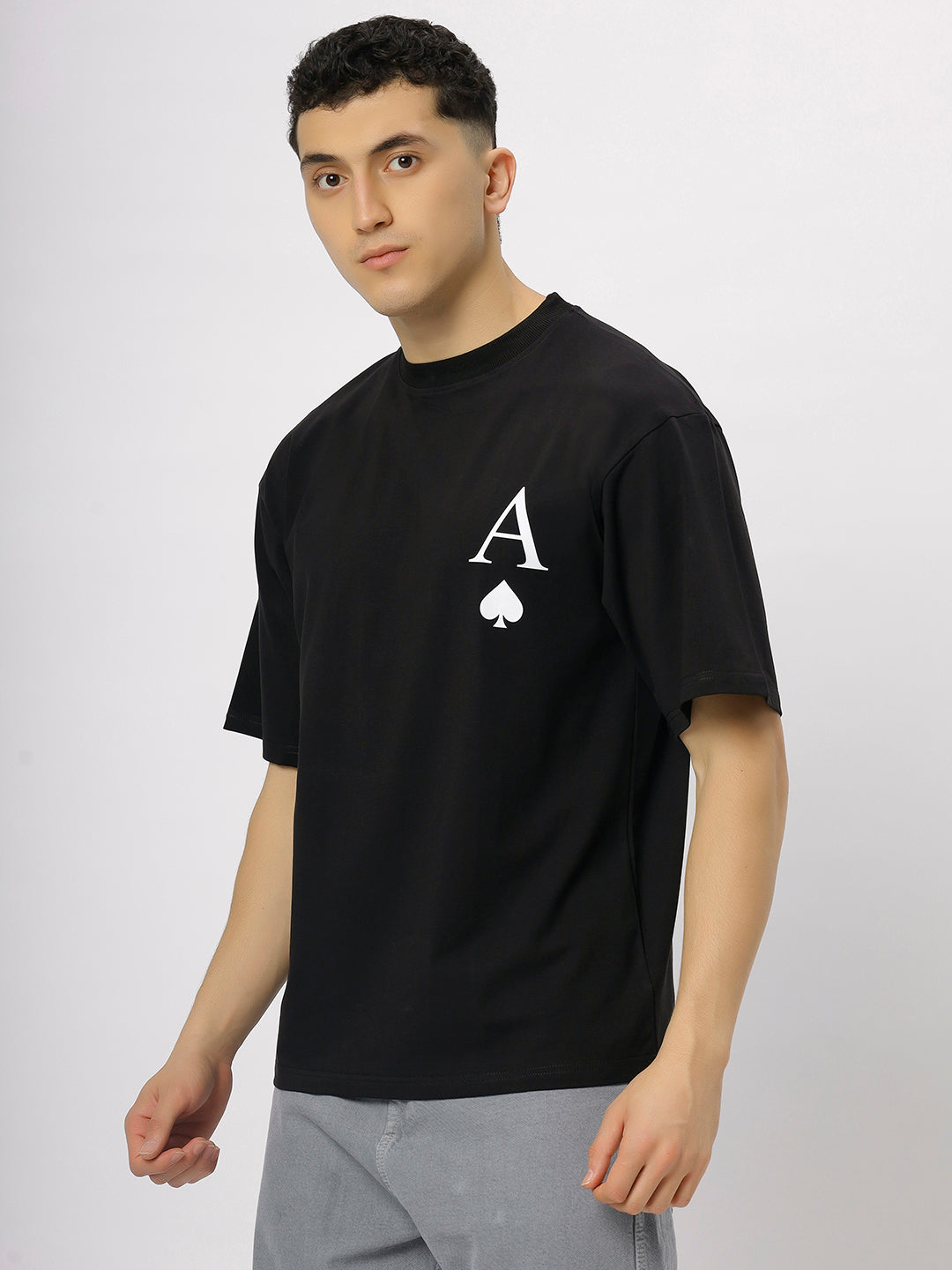 Black Supima Oversized Graphic T-shirt