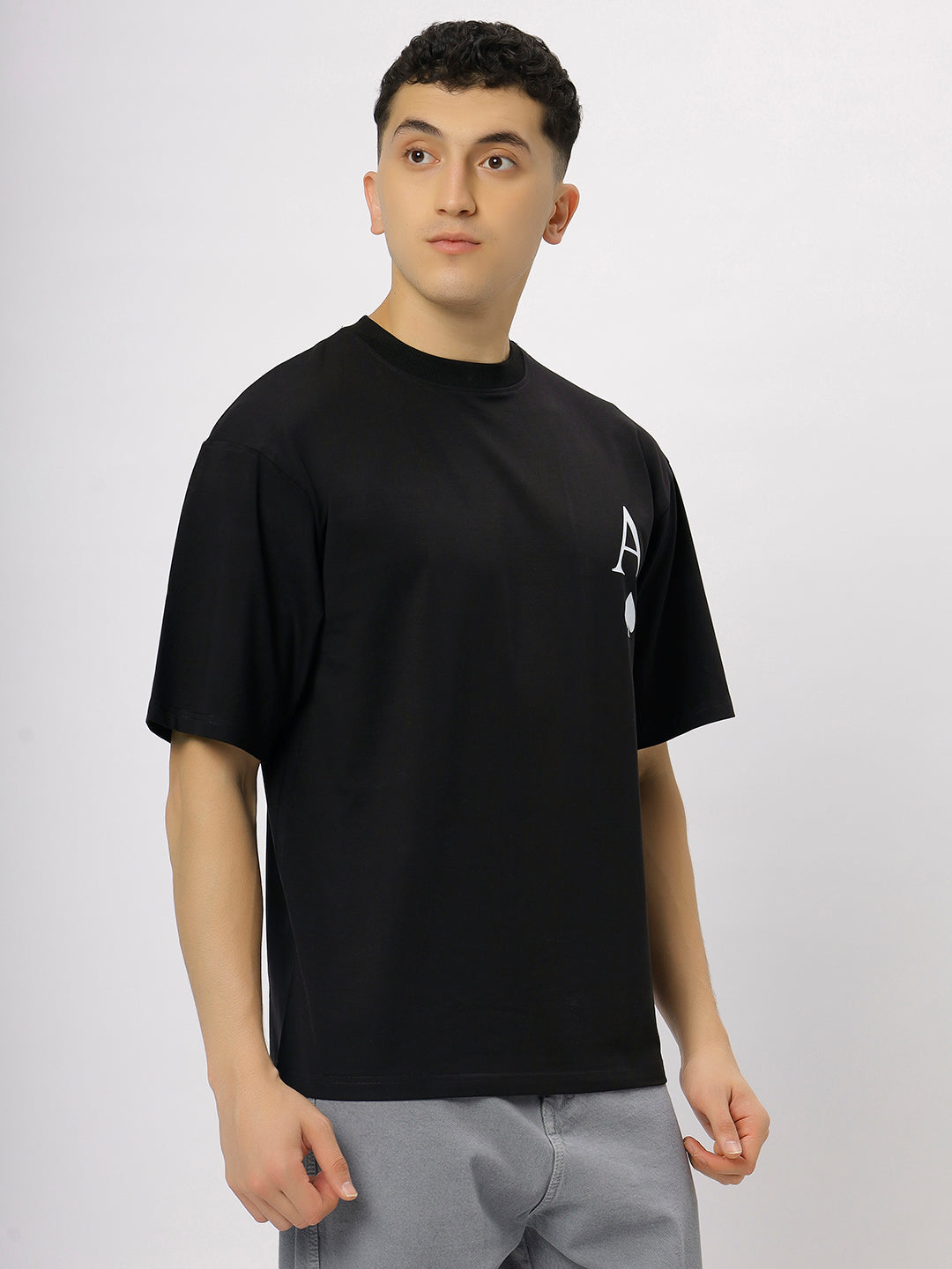 Black Supima Oversized Graphic T-shirt