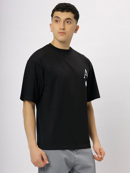 Black Supima Oversized Graphic T-shirt