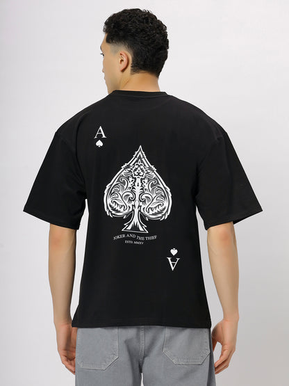 Black Supima Oversized Graphic T-shirt