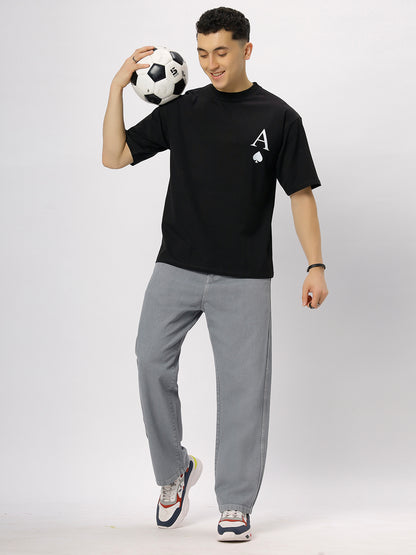 Black Supima Oversized Graphic T-shirt