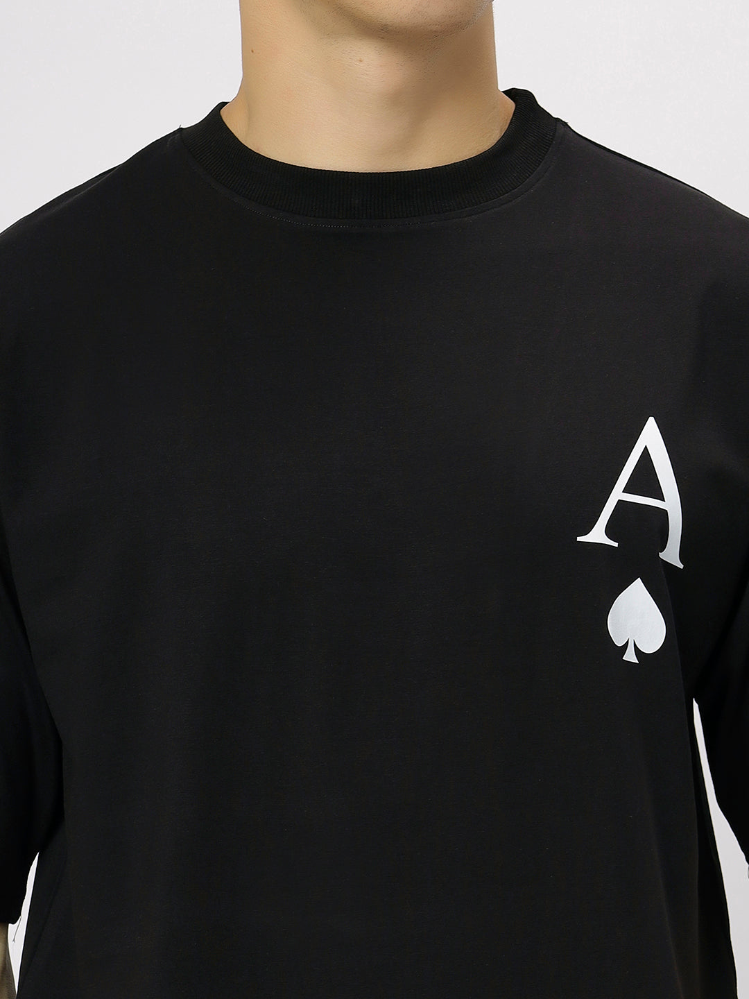 Black Supima Oversized Graphic T-shirt