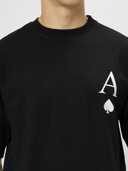 Black Supima Oversized Graphic T-shirt