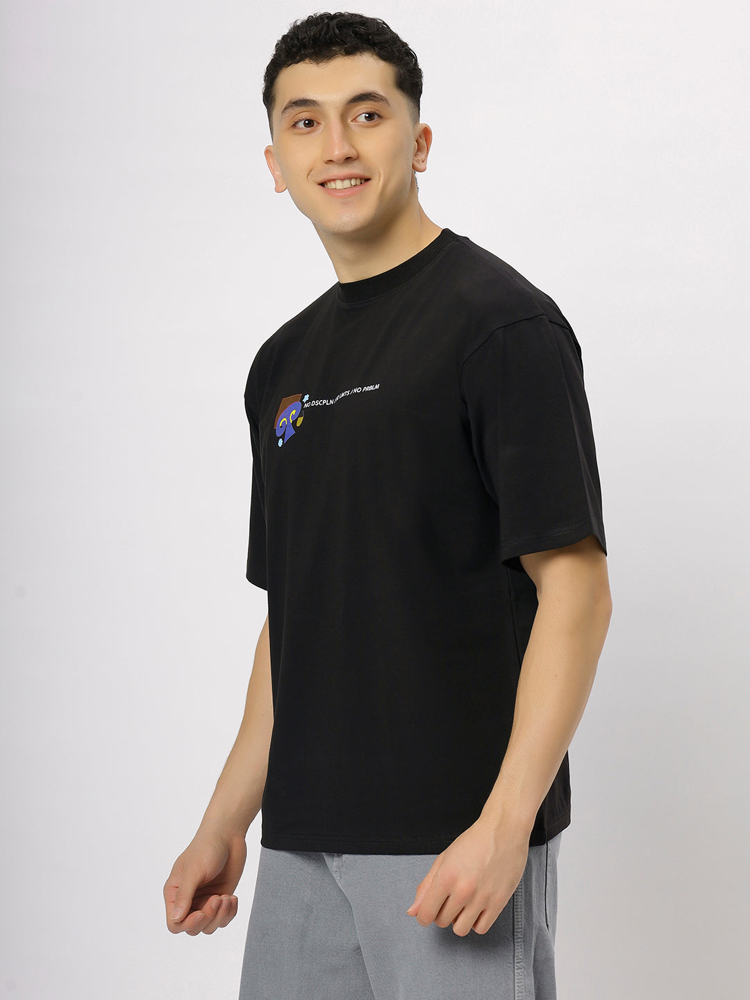 Black Supima Oversized Graphic T-shirt