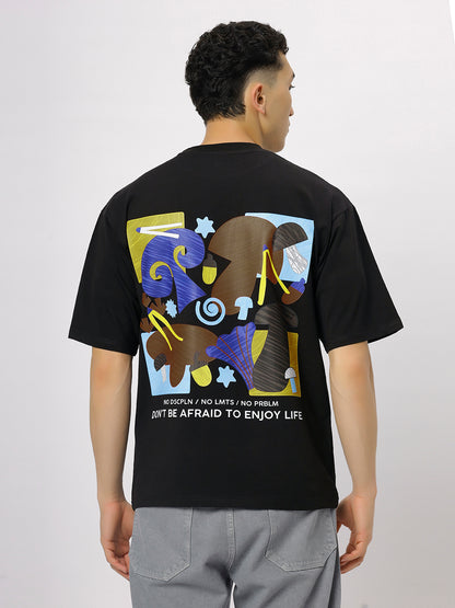 Black Supima Oversized Graphic T-shirt