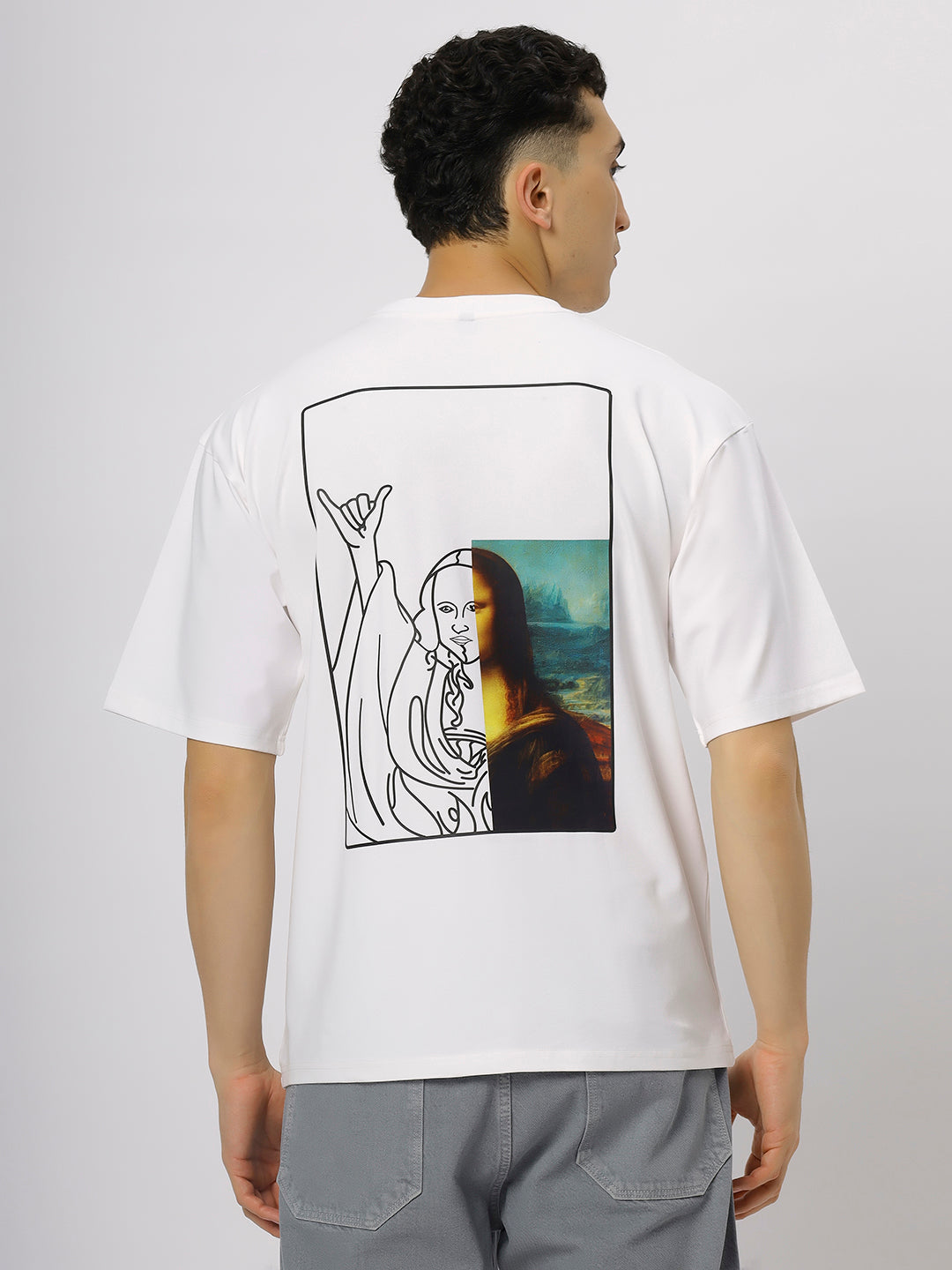 White Supima Oversized Graphic T-shirt