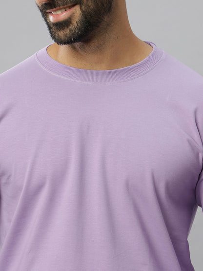 Lavender Supima Full Sleeve Round Neck T-shirt