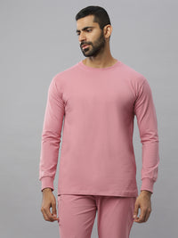 Onion Pink Supima Full Sleeve Round Neck T-shirt