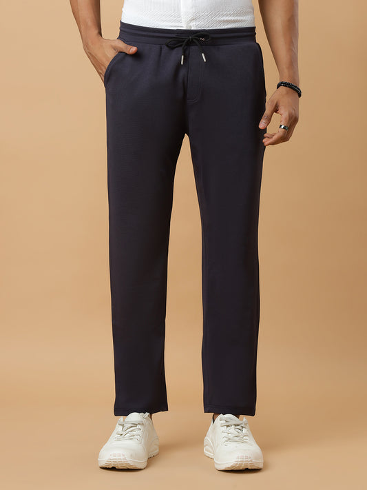 Dark Grey | Straight-Leg Essential Textured | Track Pants