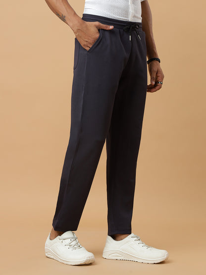 Dark Grey | Straight-Leg Essential Textured | Track Pants