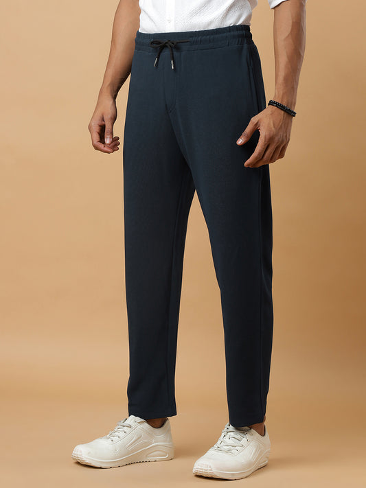 Airforce | Stretchable Ribbed Track Pants | Gym & Daily Wear