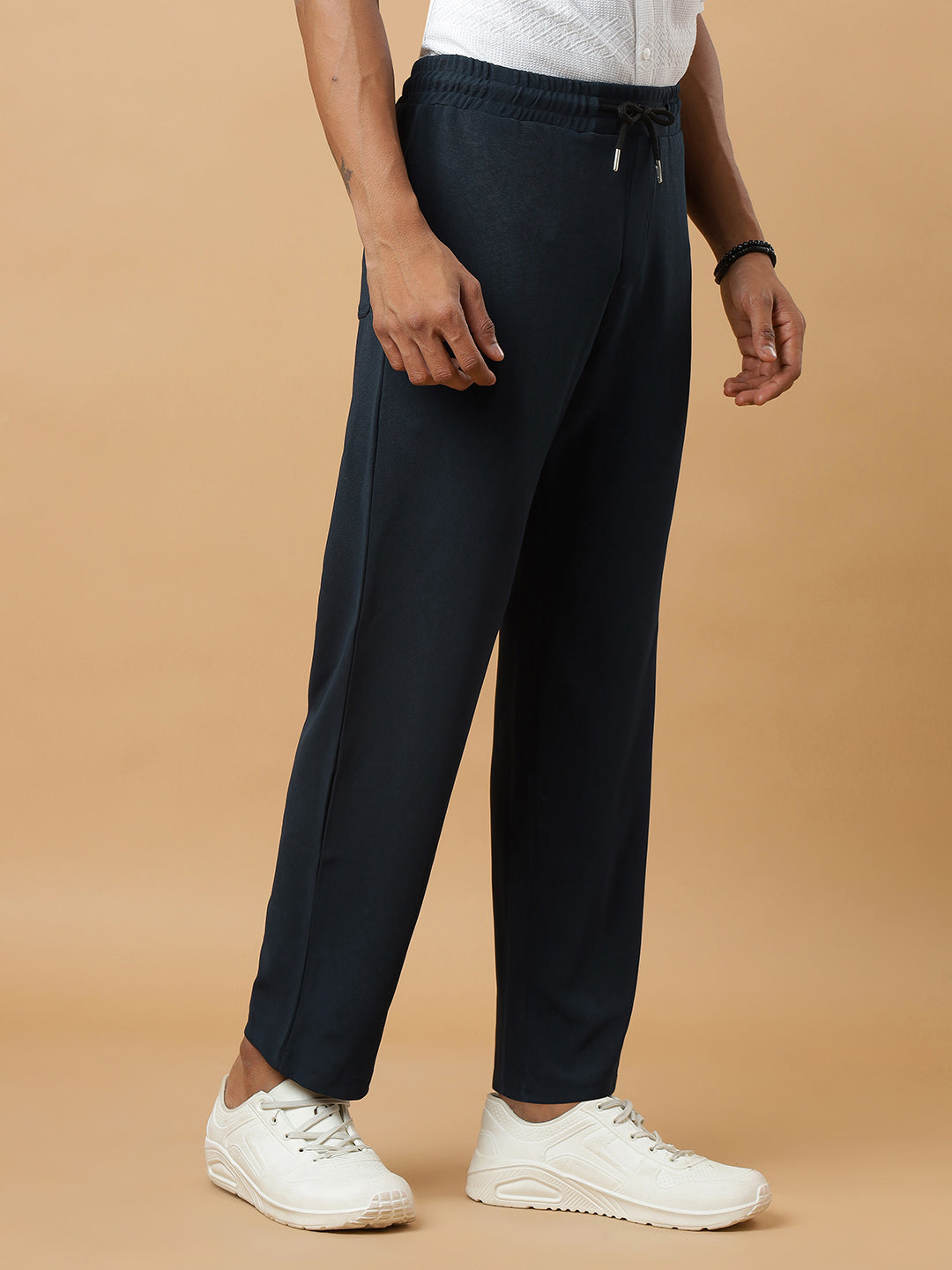 Airforce | Stretchable Ribbed Track Pants | Gym & Daily Wear