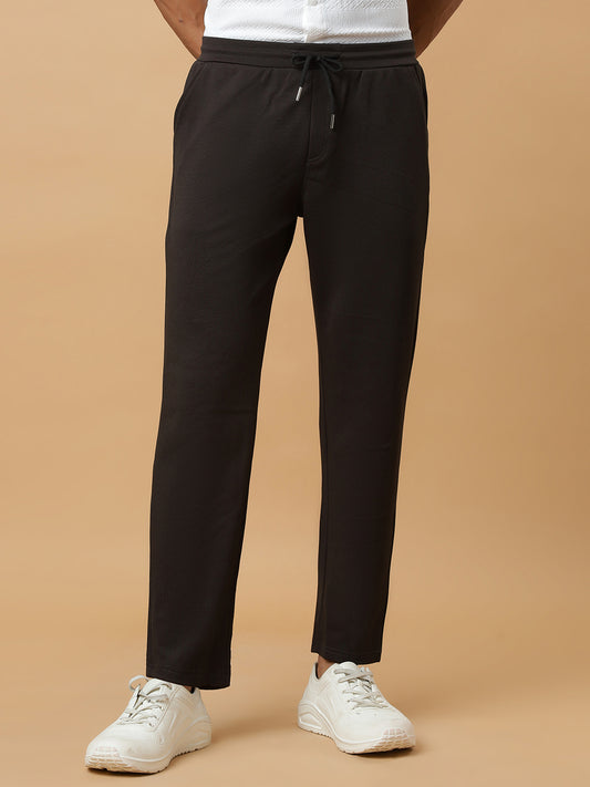 Dark Green | Straight-Leg Essential Textured | Track Pants
