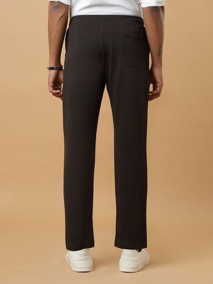 Dark Green | Straight-Leg Essential Textured | Track Pants