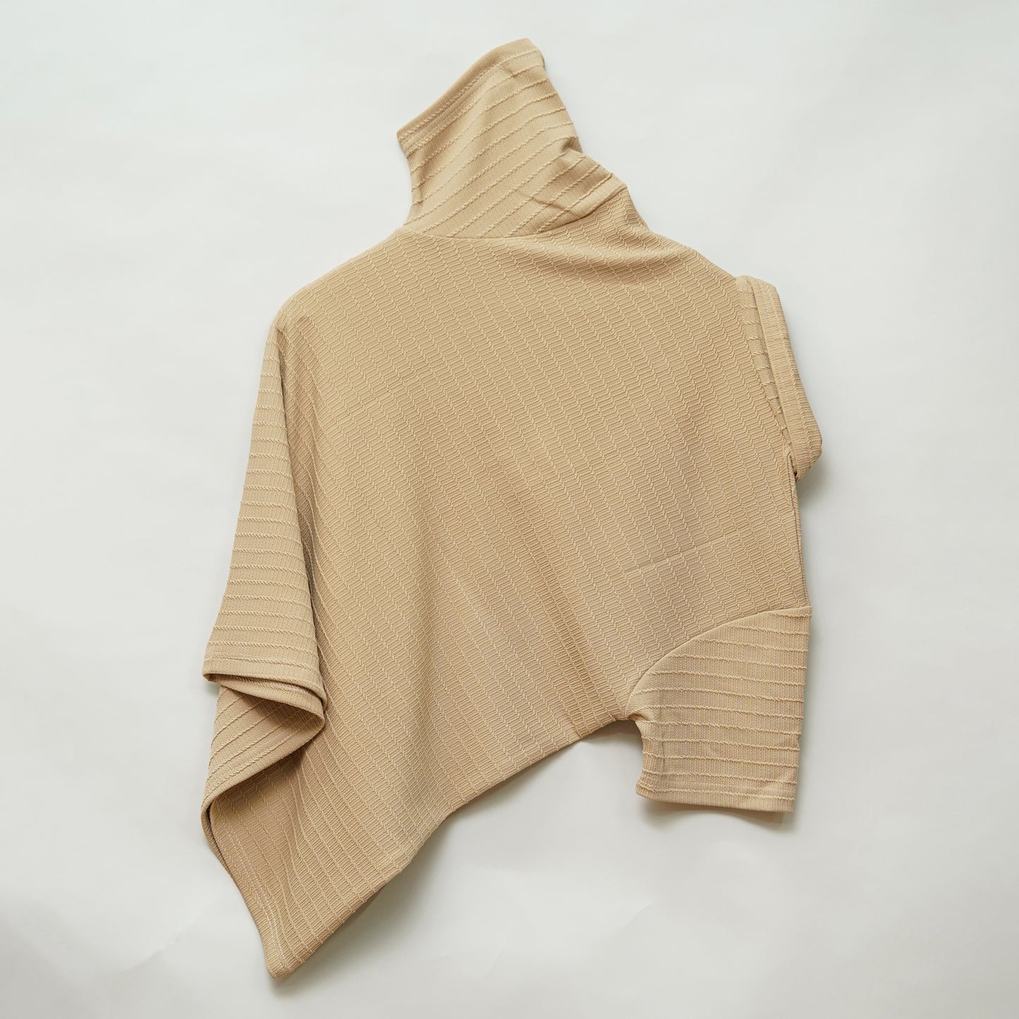 Chiku | Box Waffle Knit | Polo Zipper T-Shirt