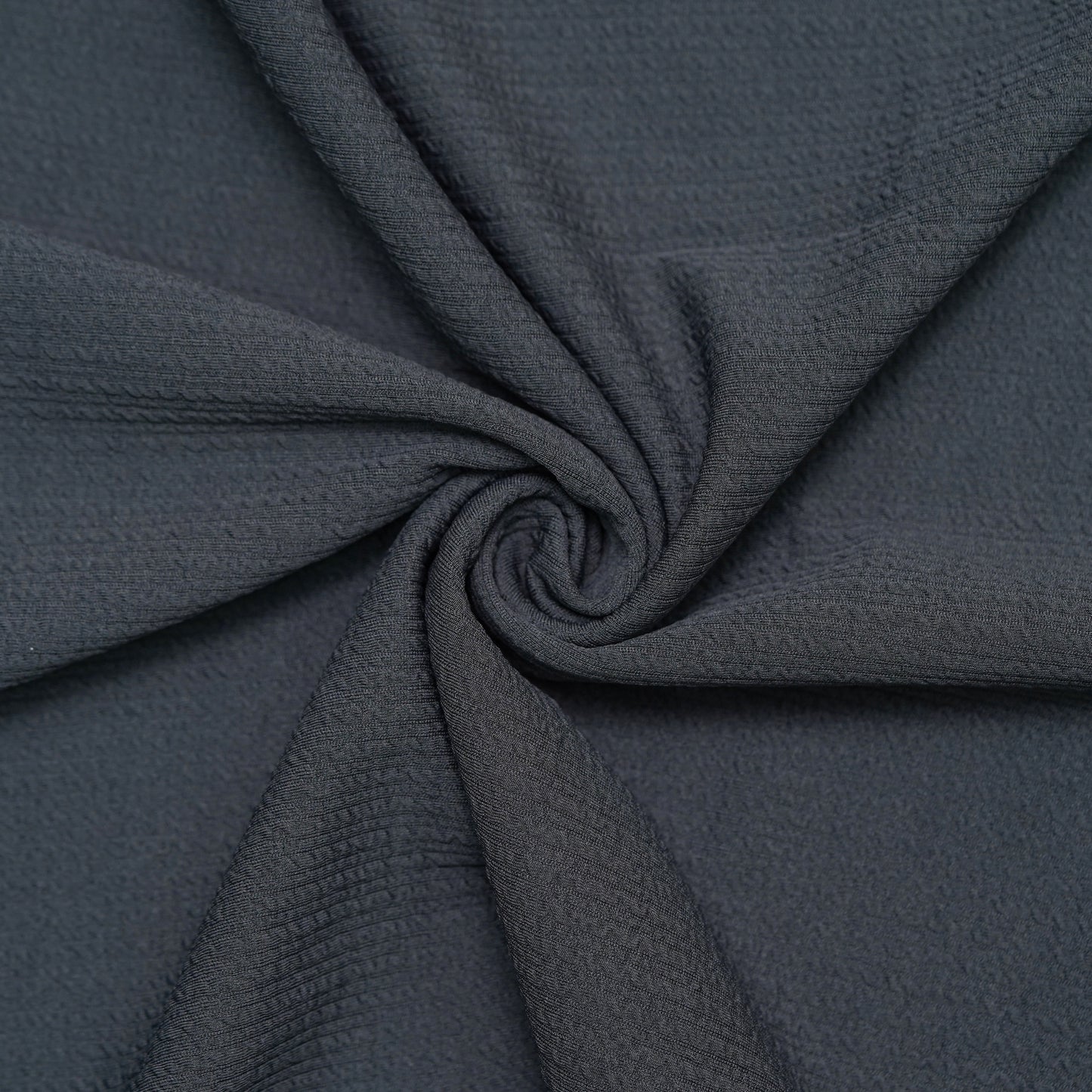 Dark Grey | Pique Textured | Polo Zipper T-Shirt