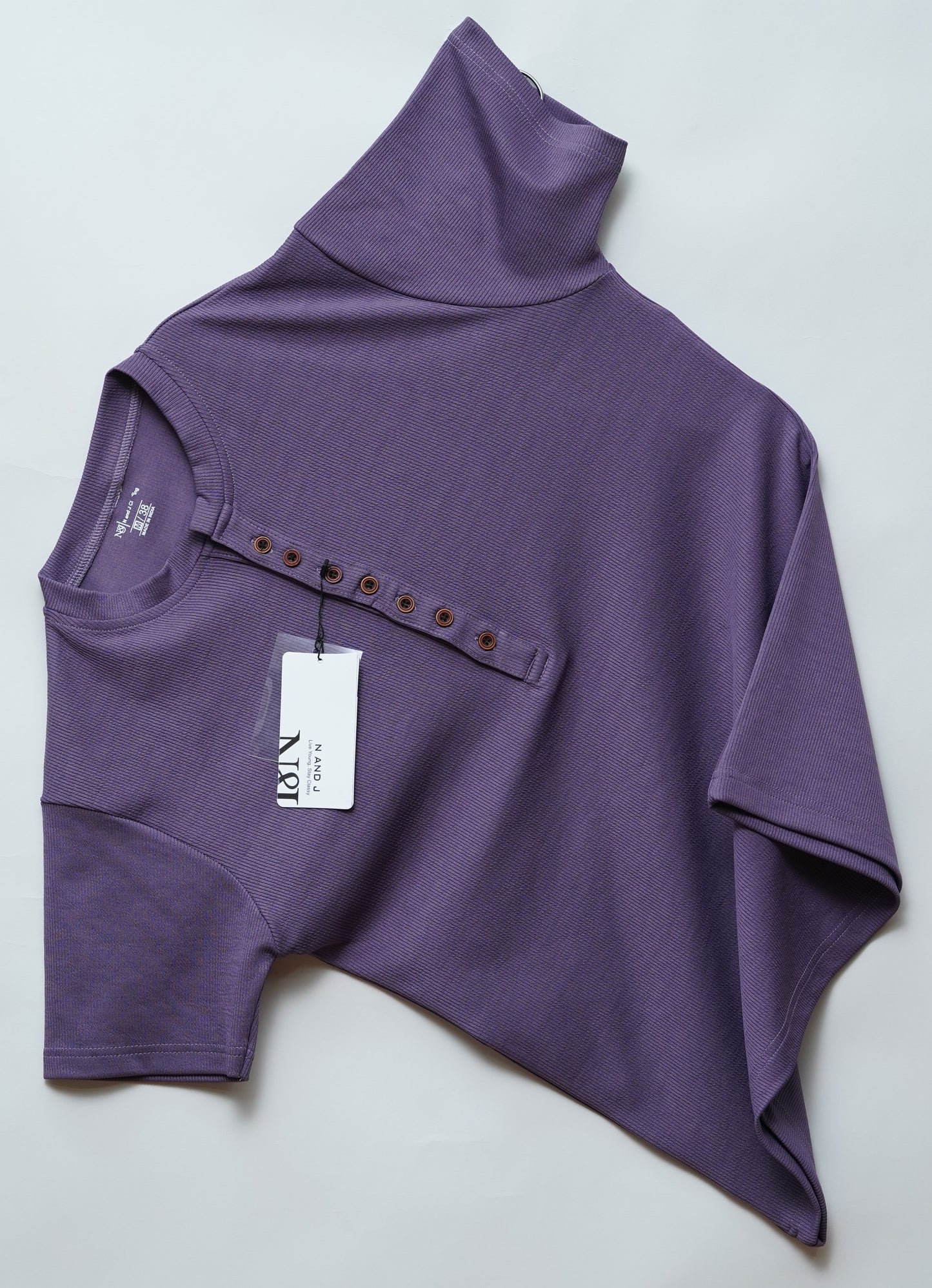 Dark Wine | Premium Henley Neck | Polo T-Shirt
