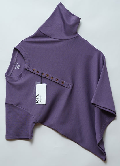 Dark Wine | Premium Henley Neck | Polo T-Shirt