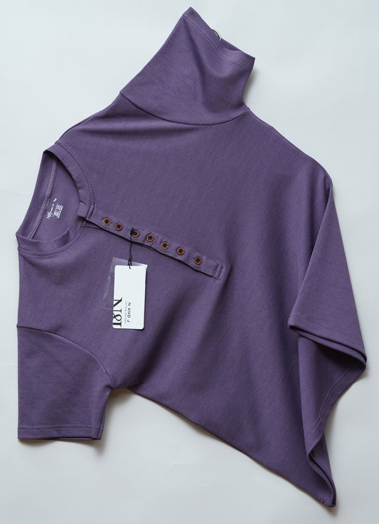 Dark Wine | Premium Henley Neck | Polo T-Shirt