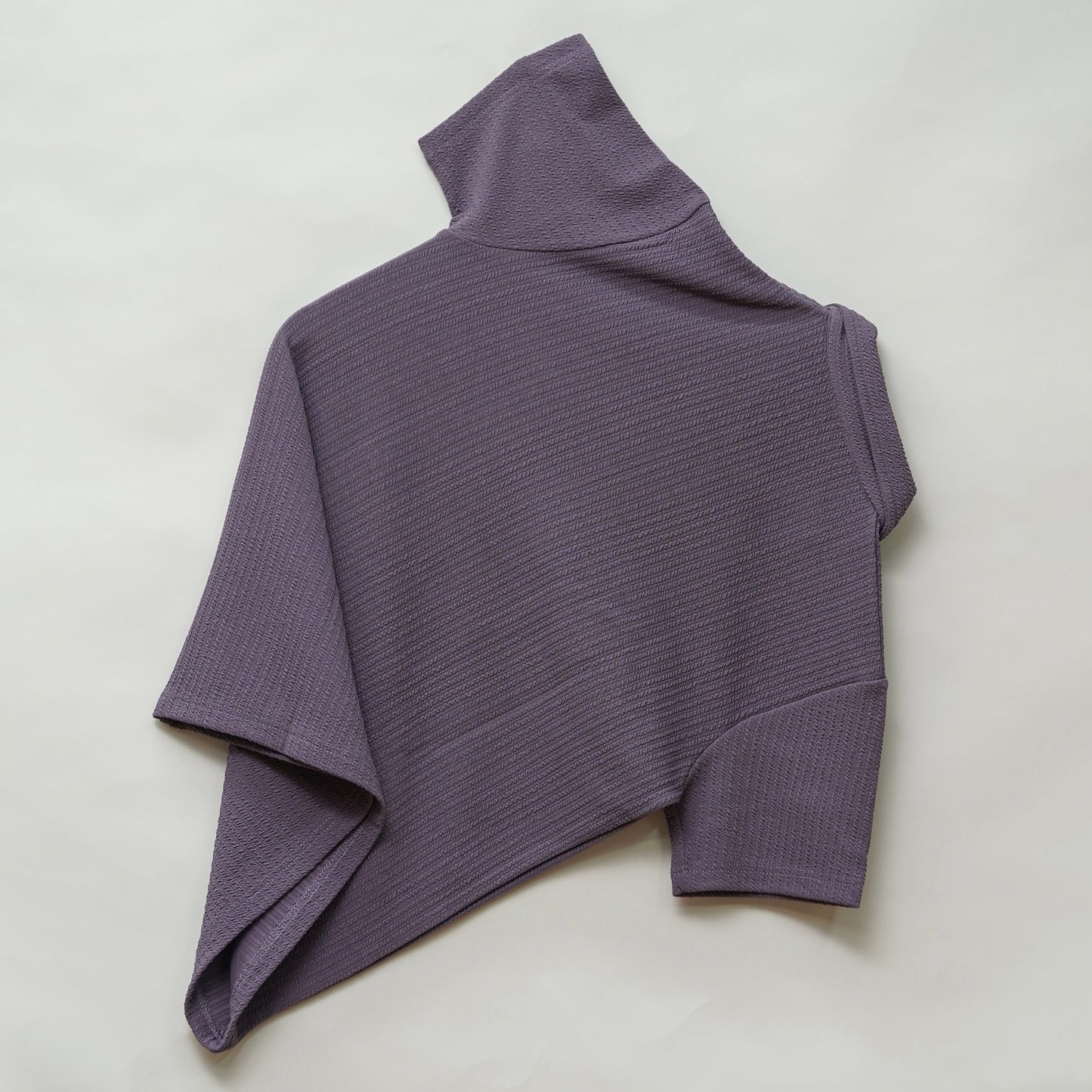 Dark Wine | Pique Textured | Polo Zipper T-Shirt