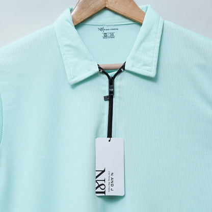 Pista Zipper Polo T Shirt