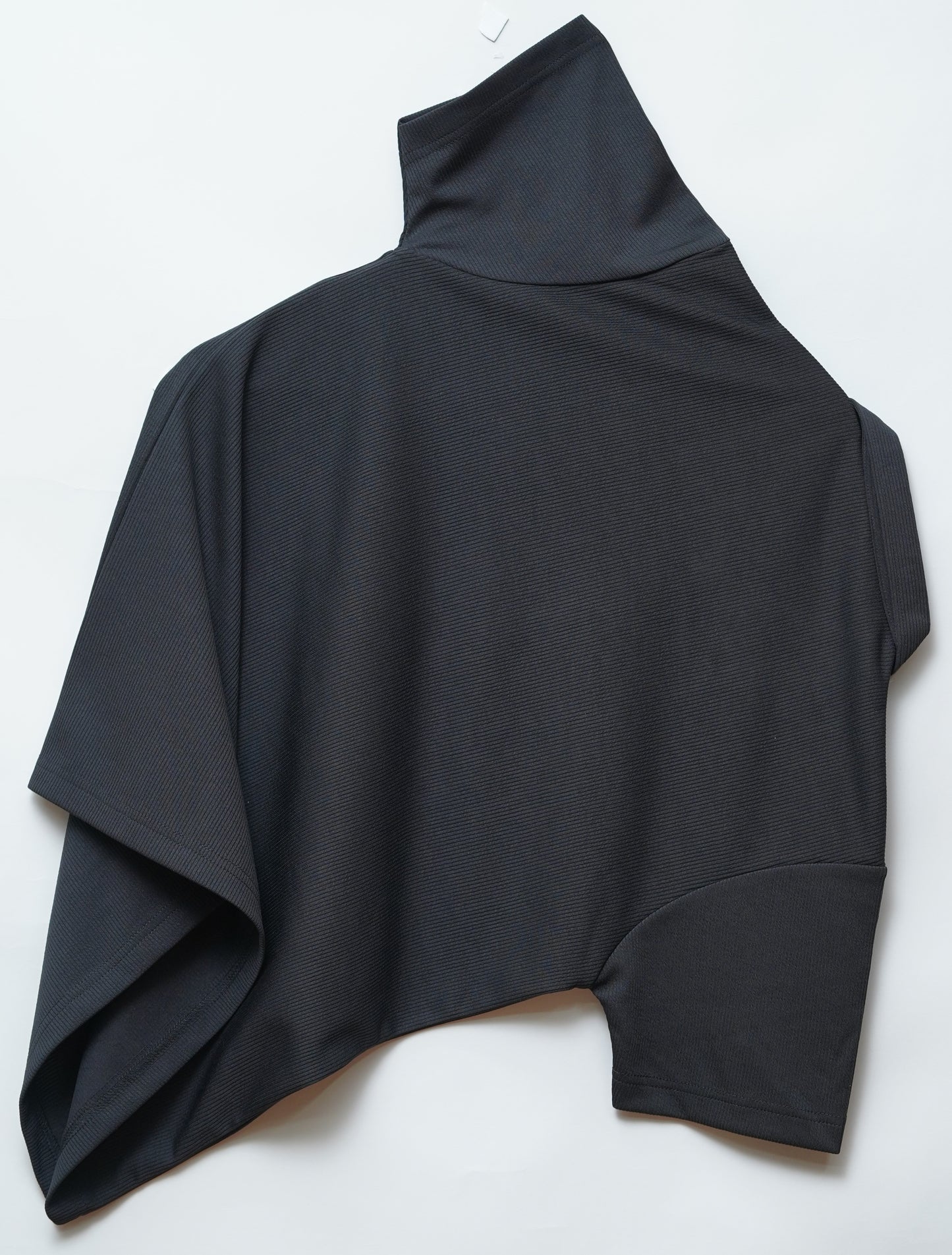 Black Zipper Polo T Shirt
