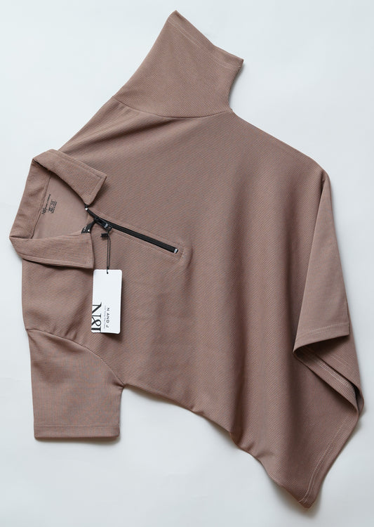 Kiwi Zipper Polo T Shirt