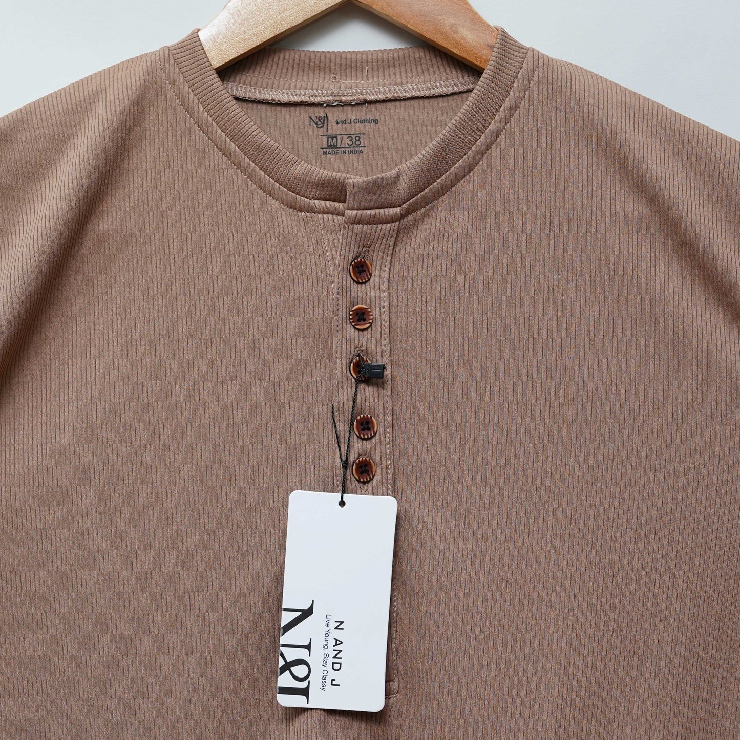Chiku | Premium Henley Neck | Polo T-Shirt