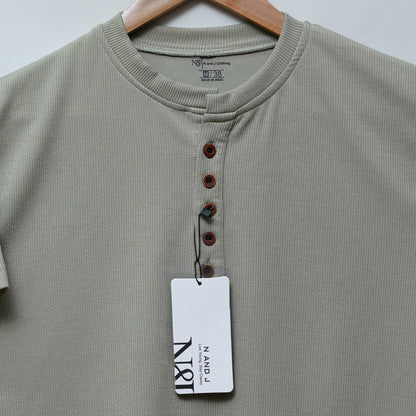 Dark Pista | Premium Henley Neck | Polo T-Shirt
