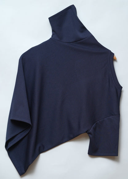 Navy Blue | Premium Henley Neck | Polo T-Shirt