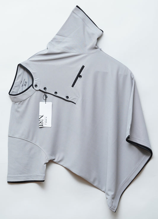 Grey | Henley Neck T-Shirt | PocketCut