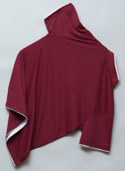 Maroon | Henley Neck T-Shirt | PocketCut