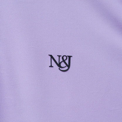 Lavender | Solid Henley Neck | Polo T-Shirt