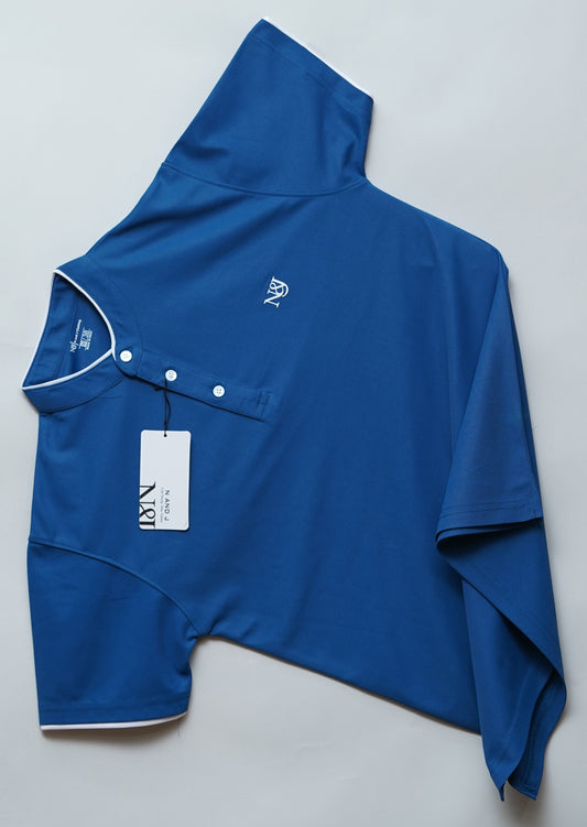 Airforce | Solid Henley Neck | Polo T-Shirt