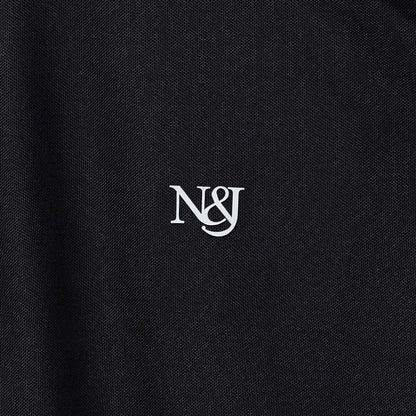 Black | Solid Henley Neck | Polo T-Shirt