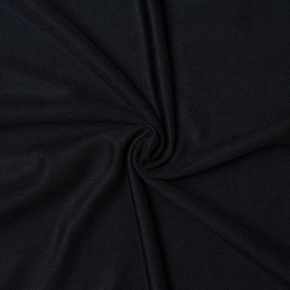 Black | Solid Henley Neck | Polo T-Shirt