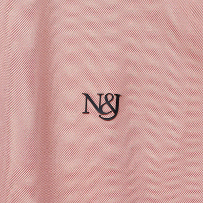 Peach | Solid Henley Neck | Polo T-Shirt