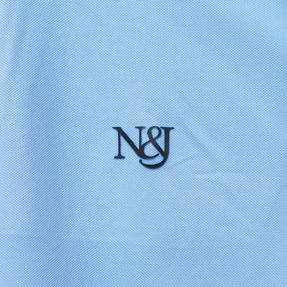 Sky | Solid Henley Neck | Polo T-Shirt