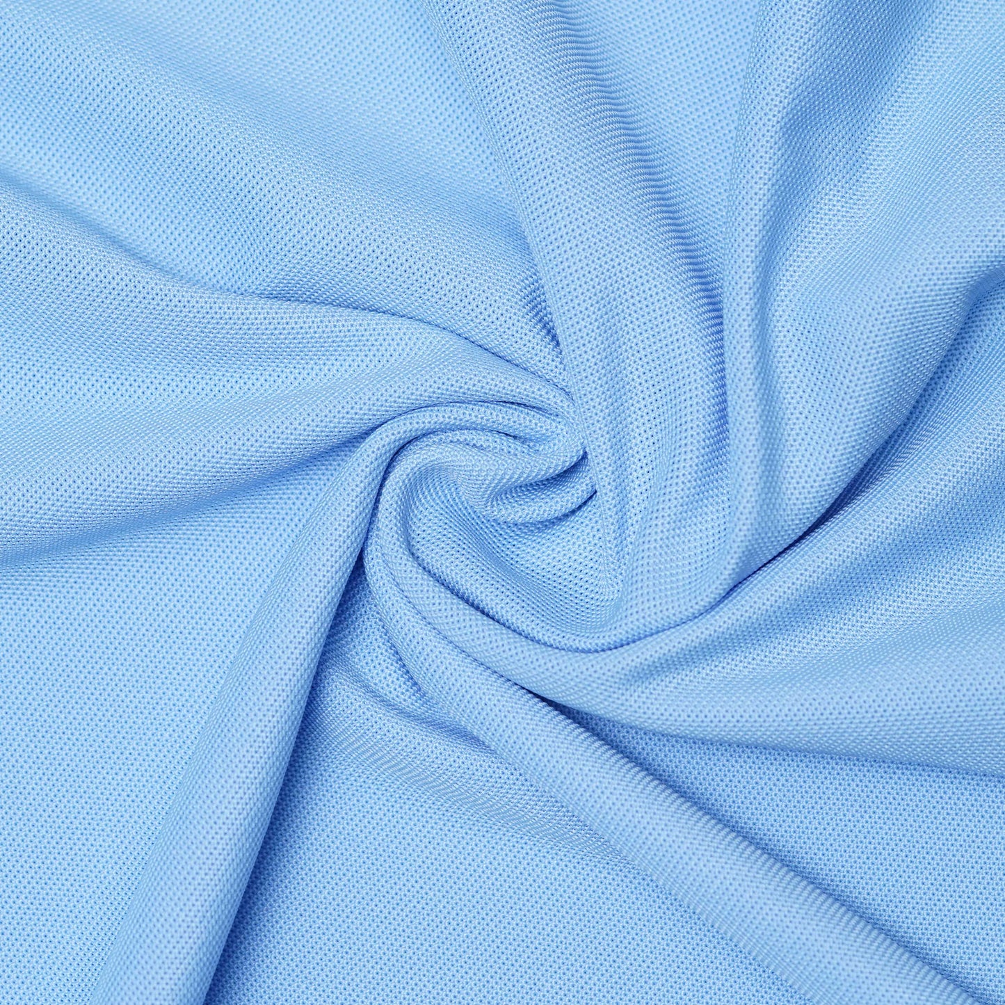 Sky | Solid Henley Neck | Polo T-Shirt