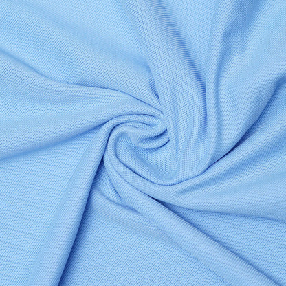 Sky | Solid Henley Neck | Polo T-Shirt