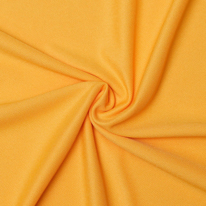 Yellow | Solid Henley Neck | Polo T-Shirt