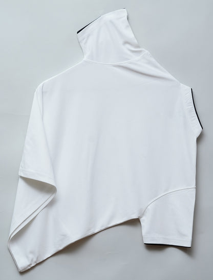 White | Solid Henley Neck | Polo T-Shirt