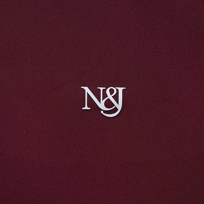 Maroon | Solid Henley Neck | Polo T-Shirt