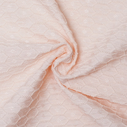 Peach | Geometric Pattern | Mandarin Collar Shirt
